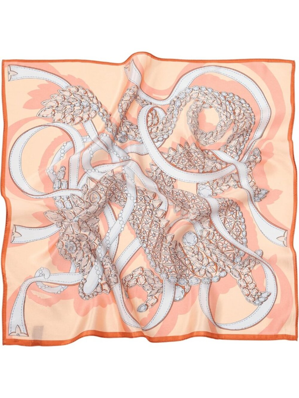 100% Pure Silk Neck Scarf - Lightweight 20'' Square Bag Scarf for Men & Women